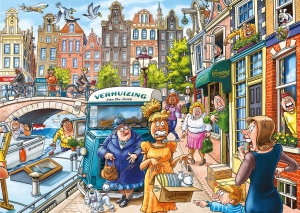 Jumbo-Puzzle 1000 Teile: Wasgij|Original 45: Der Umzugstag!