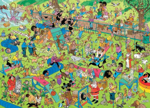 Jumbo-Puzzle 1000 Teile: Jan van Haasteren|Hunde-Hindernislauf