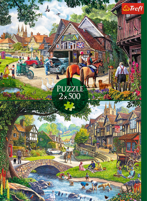 Trefl Puzzle-Puzzle 500 Teile: Das idyllische Landleben