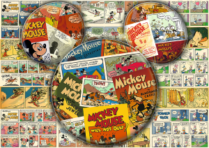 Trefl Puzzle-Puzzle 1000 Teile: Micky Maus - Nostalgie Comic Collage