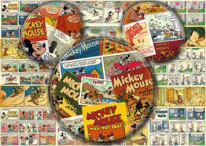 Micky Maus - Nostalgie Comic Collage
