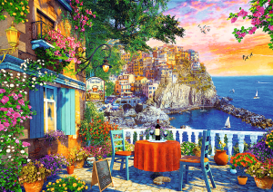 Trefl Puzzle-Puzzle 1000 Teile: Blick auf die Cinque Terre, Italien