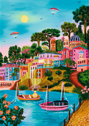 Trefl Puzzle-Puzzle 1000 Teile: Syros, Griechenland
