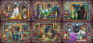 Trefl Puzzle-Puzzle 9000 Teile: Lisa Parker - Schnurrbart-Wunder Katzen