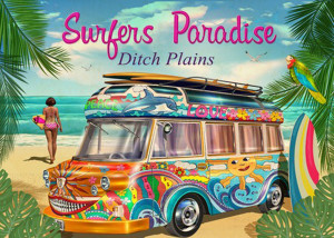 Ricordi Arte-Puzzle 1000 Teile: Ein Paradies für Surfer