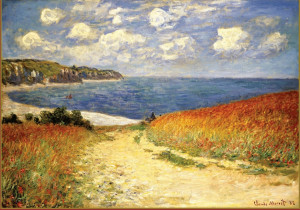 Ricordi Arte-Puzzle 2000 Teile: Pfad in den Weizenfeldern bei Pourville, Monet