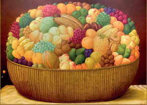 Ricordi Arte-Puzzle 1000 Teile: Obstkorb mit Früchten, Botero