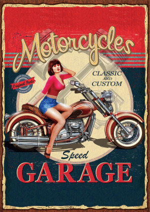 Ricordi Arte-Puzzle 1000 Teile: Alte Motorrad-Poster