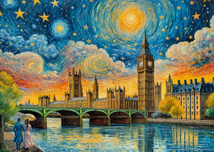 CherryPazzi-Puzzle 1000 Teile: Himmel über London