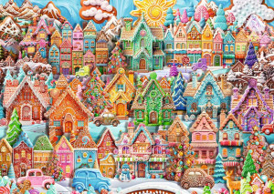 Ravensburger-Puzzle 1000 Teile: Die Lebkuchenstadt