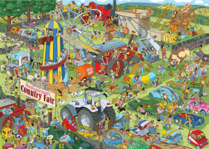 Gibsons-Puzzle 1000 Teile: Jokesaws: Countryshow-Chaos