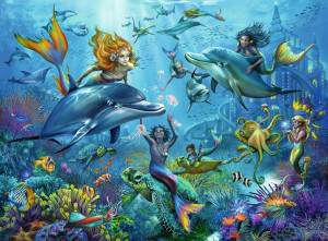 Ravensburger-Puzzle 100 Teile: Abenteuer unter Wasser