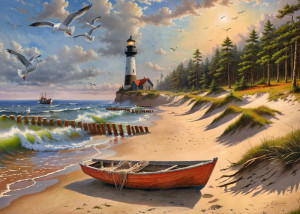 CherryPazzi-Puzzle 1000 Teile: An der Ostseeküste
