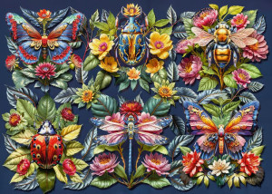 CherryPazzi-Puzzle 1000 Teile: Tolle Schmetterlinge