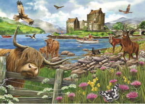 Otter House-Puzzle 1000 Teile: Die Highlands