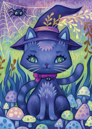 Heye-Puzzle 1000 Teile: Die Hexen-Katze