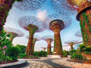 Ravensburger-Puzzle 1500 Teile: Garten an der Bucht in Singapur