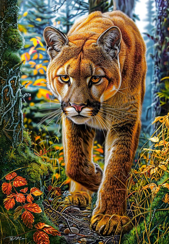 Castorland-Puzzle 1500 Teile: Raubkatze im Wald