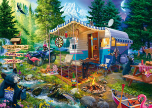 Schmidt-Spiele-Puzzle 1000 Teile: Mit dem Caravan in den Bergen