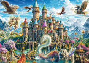 Schmidt-Spiele-Puzzle 1000 Teile: Märchenschloss im Reich der Fantasie