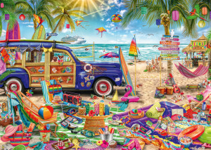 Schmidt-Spiele-Puzzle 1000 Teile: Sonnige Auszeit am Strand