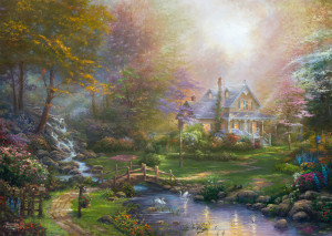 Schmidt-Spiele-Puzzle 1000 Teile: Der perfekte Muttertag, Kinkade