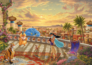 Schmidt-Spiele-Puzzle 1000 Teile: Disney|Jasmine Dancing in the Desert Sunlight