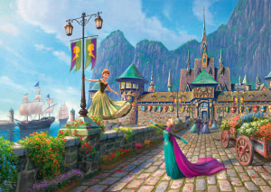 Schmidt-Spiele-Puzzle 1000 Teile: Disney|Frozen: Celebrating in Arendelle