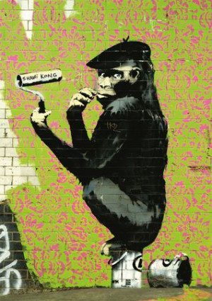 Roller Chimp, Banksy