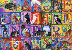 Trefl Puzzle-Puzzle 500 Teile: Das Alphabet der Katzen