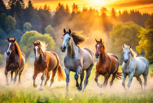 Trefl Puzzle-Puzzle 1500 Teile: Wildpferde