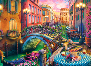 Trefl Puzzle-Puzzle 3000 Teile: Romantischer Abend in Venedig