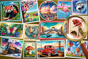 Trefl Puzzle-Puzzle 300 Teile: Briefmarken