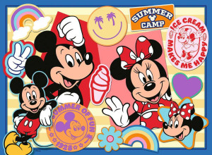 Ravensburger-Puzzle 200 Teile: Micky Maus|Unterwegs mit Micky and Minnie