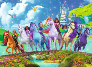 Ravensburger-Puzzle 200 Teile: Unicorn Academy|Bunte Einhörner