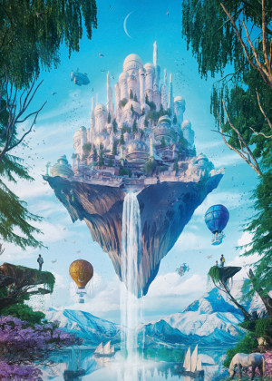 Heye-Puzzle 1000 Teile: Future Cities: Sky Isle