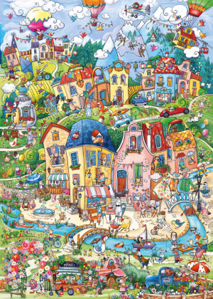 Heye-Puzzle 1000 Teile: Happytown: Good Morning
