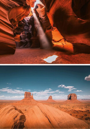 Monument Valley & Antelope Canyon - 2 in 1 Puzzle-Set