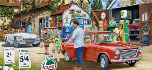 Rast an der Tankstelle