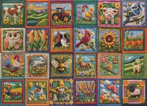 Häkel Patchwork Bauernhof