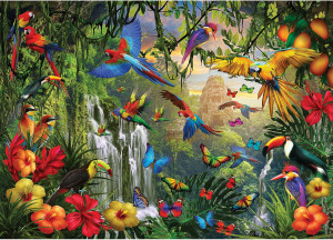 Eurographics-Puzzle 500 Teile: Tropisches Vogelparadies