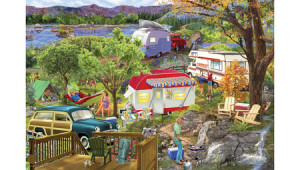 Urlaub im Wohnwagen - Blechdosenpuzzle