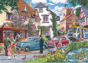 The House of Puzzles-Puzzle 1000 Teile: Stau im Dorf (#25)