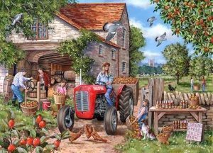 The House of Puzzles-Puzzle 500 Teile: Bei der Apfelernte