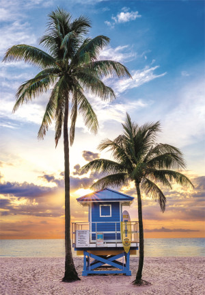 Clementoni-Puzzle 500 Teile: Miami Beach