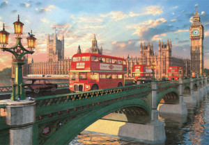 Clementoni-Puzzle 500 Teile: Westminster-Brücke
