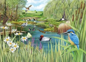 Tiere am Flussufer