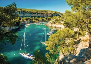 Calypto-Puzzle 1000 Teile: Küste Côte d ́Azur
