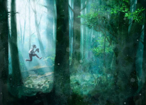 Sonstige-Puzzle 500 Teile: Ein wilder Ritt durch den Wald