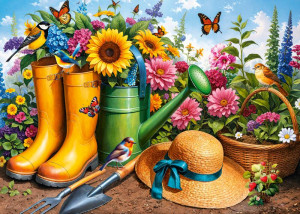 CherryPazzi-Puzzle 1000 Teile: Gartenarbeit ist schön!
